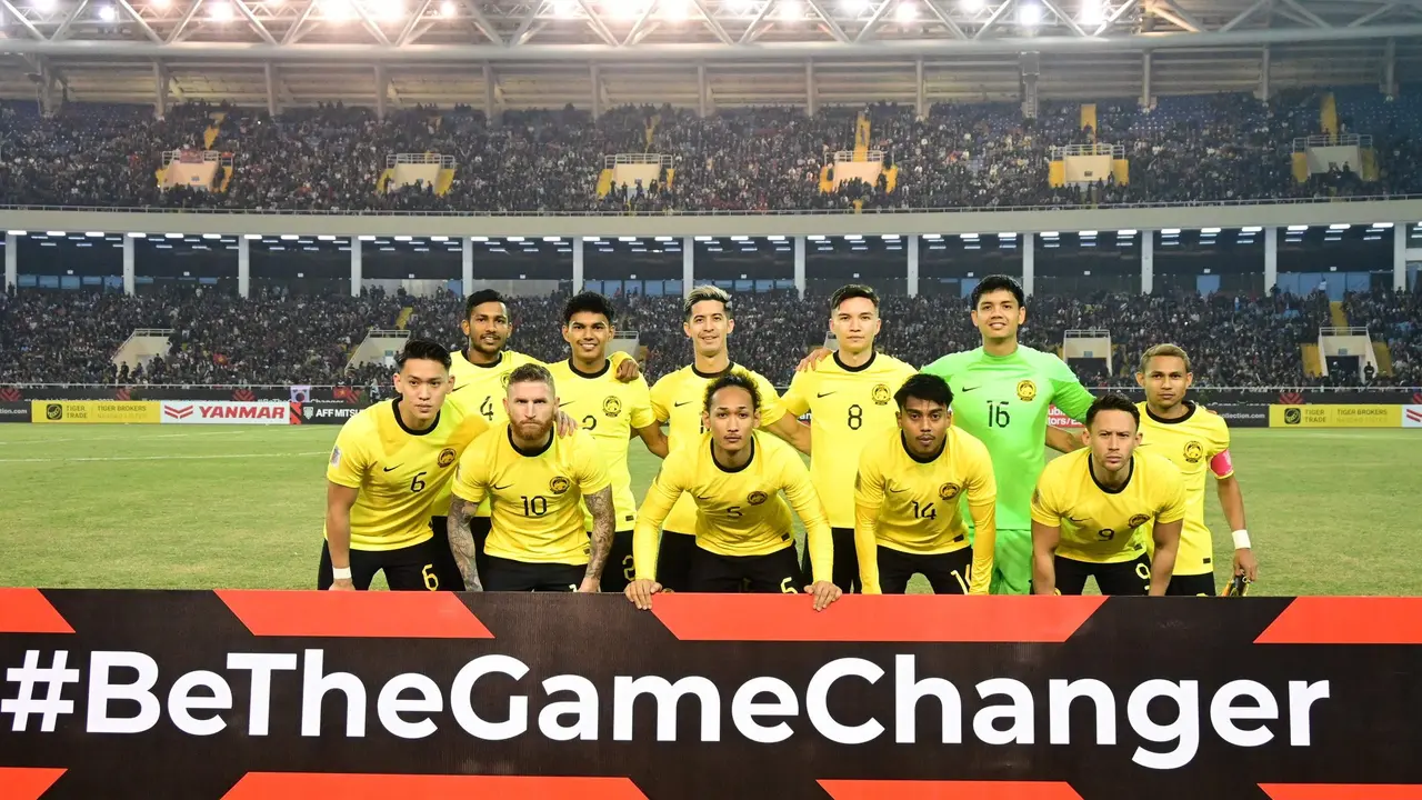 Timnas Malaysia di Piala AFF 2022.