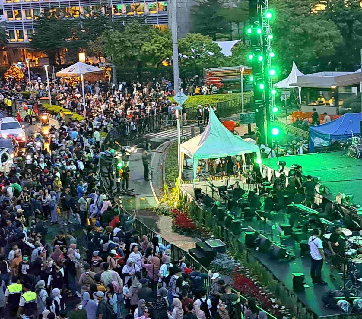 Pemprov DKI Jakarta bakal menggelar perayaan malam tahun baru menuju 2024 di kawasan Bundaran HI