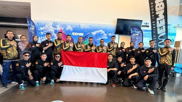 Sebanyak 21 personel Korps Brimob Polri dipilih memperkuat Timnas Indonesia dalam ajang bergengsi 6th FAI World Cup Indoor Skydiving