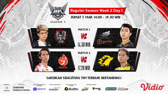 Jadwal Dan Link Live Streaming Mpl Season 7 Pekan Kedua Di Vidio Jumat 5 Maret 2021 Ada Alter Ego Dan Onic Esports Bola Liputan6 