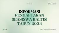 Pemerintah Provinsi Kalimantan Timur (Pemprov Kaltim) mengalokasikan anggaran program Beasiswa Kalimantan Timur Tuntas (Beasiswa Kaltim Tuntas). (https://beasiswa.kaltimprov.go.id/)