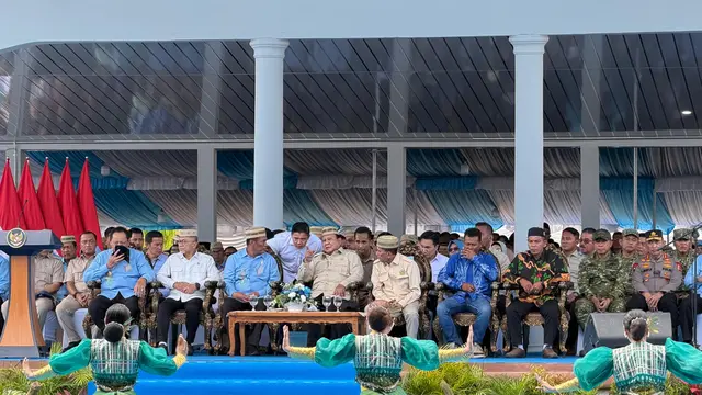Prabowo Hadiri Puncak PENAS Petani dan Nelayan di Gorontalo