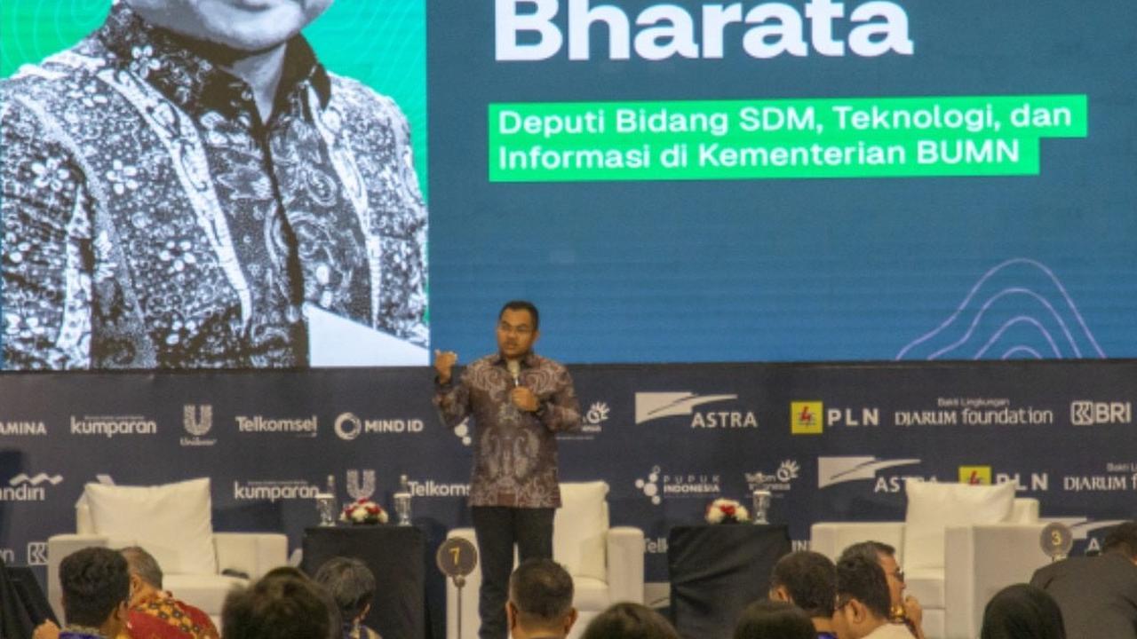 Deputi Bidang Manajemen Sumber Daya Manusia, Teknologi, dan Informasi Kementerian BUMN Tedi Bharata
