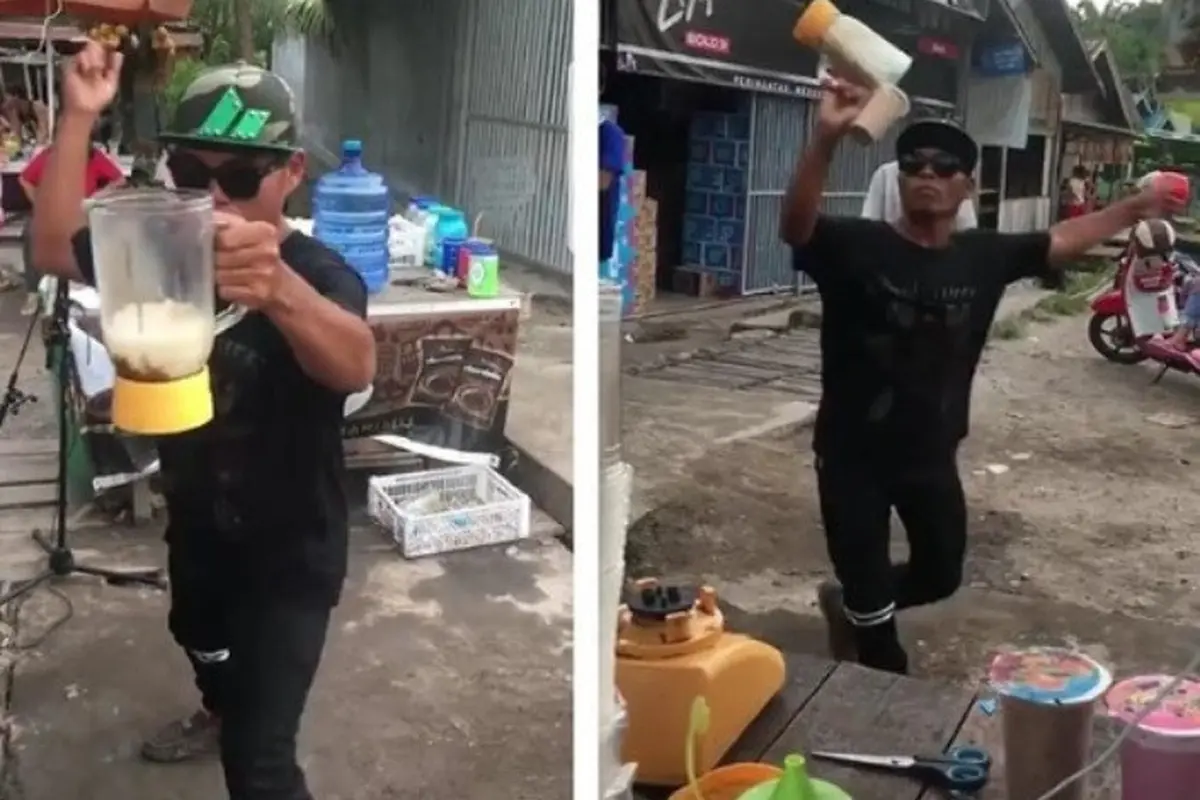 penjual es jadi viral (foto: instagram/@makassar_iinfo )
