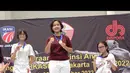 Inilah para juara anggar untuk kategori Sabre Putri U-14 Kejuprov Anggar DKI Jakarta. Abbey berdiri di papan peringkat kedua. (Foto: Instagram/@artikasaridevi)
