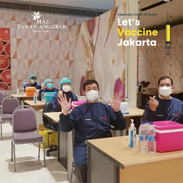 Dibuka setiap hari Kamis sampai dengan Sabtu, Mal Taman Anggrek sediakan Vaksinasi Covid-19 booster dan vaksin anak untuk puublik.