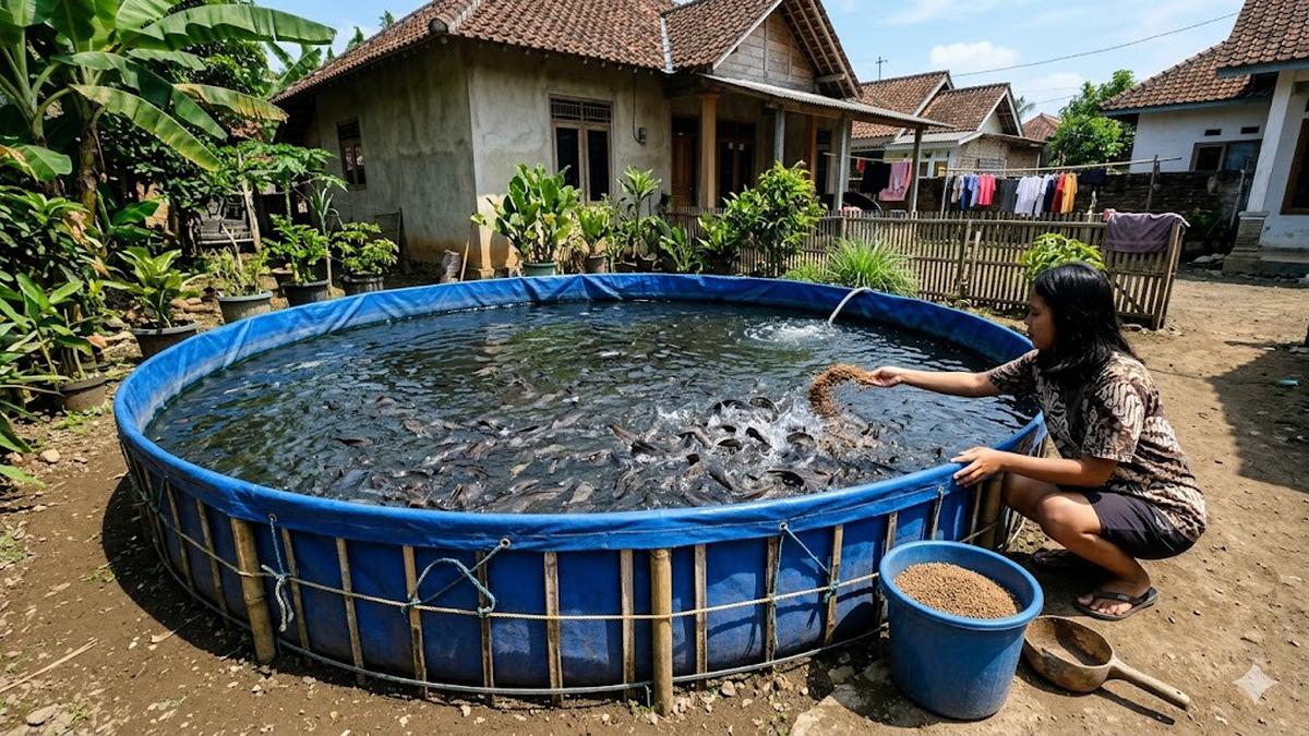 7 Cara Membuat Kolam Lele Rumahan Tanpa Menggali Tanah, Hemat Tempat dan Biaya