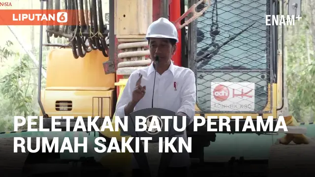 Jokowi Groundbreaking Rumah Sakit Umum Pusat IKN