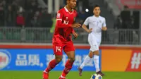 Bek Timnas Indonesia U-20, Robi Darwis ketika melawan Timnas Uzbekistan U-20 di Piala Asia U-20 2023. (PSSI).