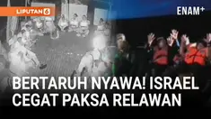 Melalui video yang diunggah ke media sosial, sejumlah aktivis mengaku kapal mereka dikepung armada laut Israel dan dipaksa mematikan mesin. Meski begitu, para aktivis menegaskan tak gentar dan tetap berkomitmen melanjutkan perjalanan menuju Gaza.