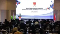 Perkumpulan Aparatur Pemerintah Desa Seluruh Indonesia (PAPDESI) menggelar kegiatan Musyawarah Daerah bersama ratusan kepala daerah di seluruh Karawang (Istimewa)
