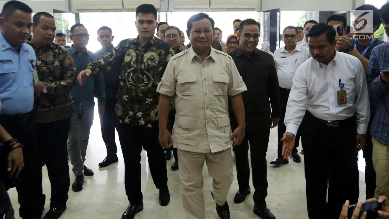 Sambangi DPR, Prabowo Bahas Serangkaian Teror di Tanah Air