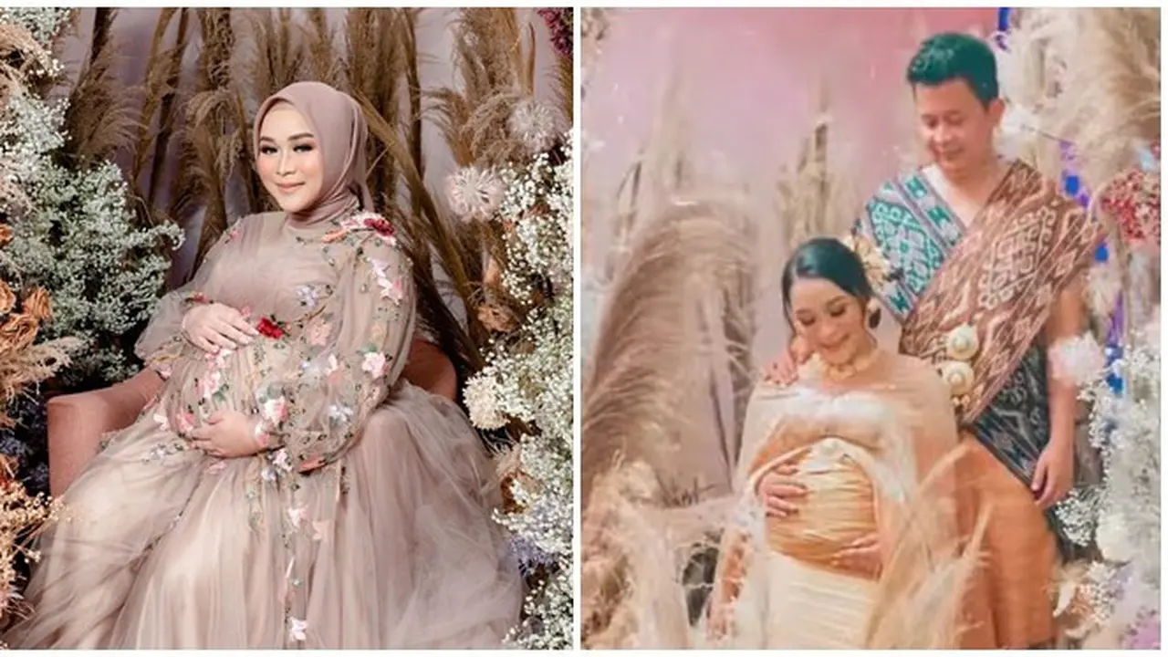 8 Gaya Maternity Shoot Syifa Adik Ayu Ting Ting, Tampil Memesona