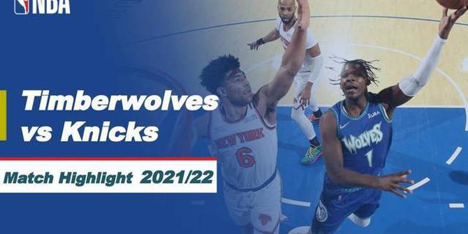 VIDEO: Highlights NBA, Minnesota Timberwolves Raih Kemenangan Dramatis Melawan New York Knicks 112-110
