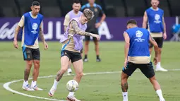 Argentina merupakan tim yang paling sering menjuarai Copa America, sejajar dengan Uruguay, masing-masing dengan 15 gelar. (Carmen Mandato / GETTY IMAGES NORTH AMERICA / Getty Images via AFP)