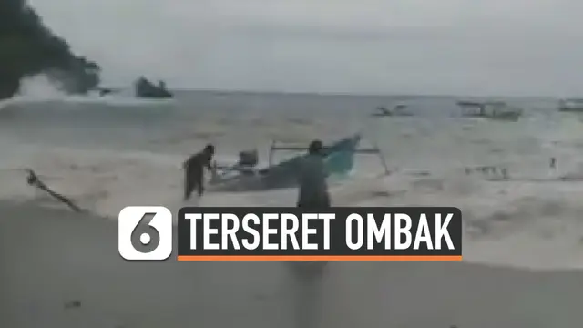 terseret ombak