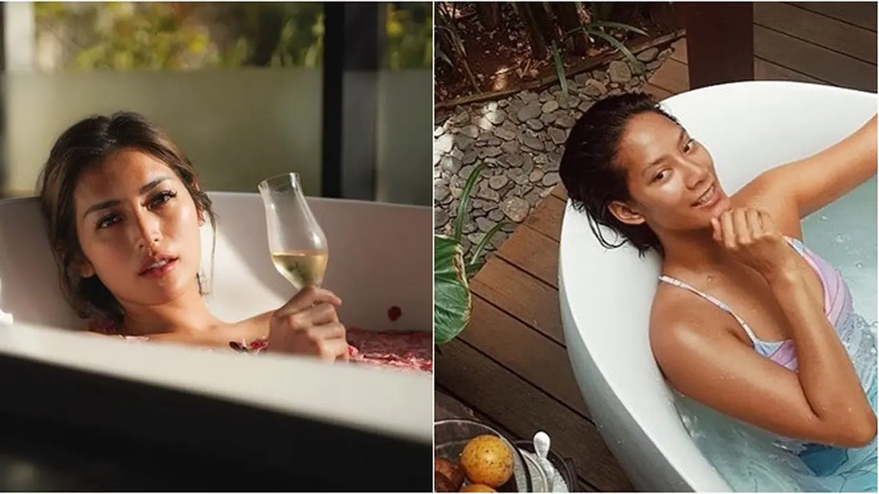 Gaya 6 Seleb Tanah Air Berpose dalam Bathtub yang Curi Perhatian