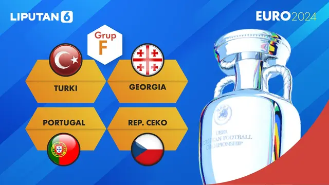 Euro 2024 Grup F : Turki, Georgia, Portugal, Rep. Ceko