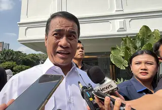 Menteri Pertanian (Mentan) Amran Sulaiman di Istana Merdeka, Jakarta, Kamis (18/6/2026) (Liputan6.com/Lizsa Egeham)
