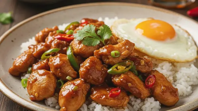 Ilustrasi Ayam Saus Tiram/.Gemini AI