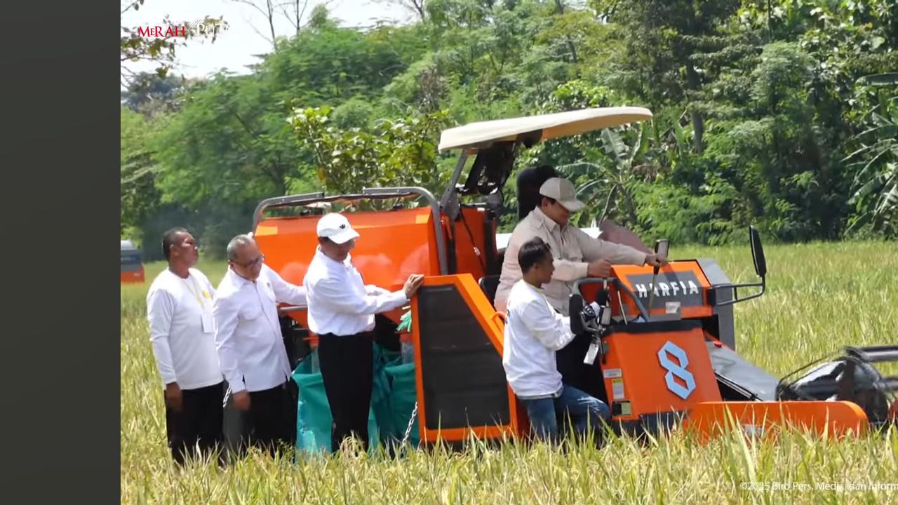 Prabowo: Tidak Lama Lagi Indonesia Jadi Lumbung Padi Dunia, Bantu Banyak Negara