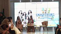 Talkshow bersama Puteri Indonesia 2025, Firsta Yufi Amarta. (dok. Liputan6.com/Sabrina Aulia Putri)