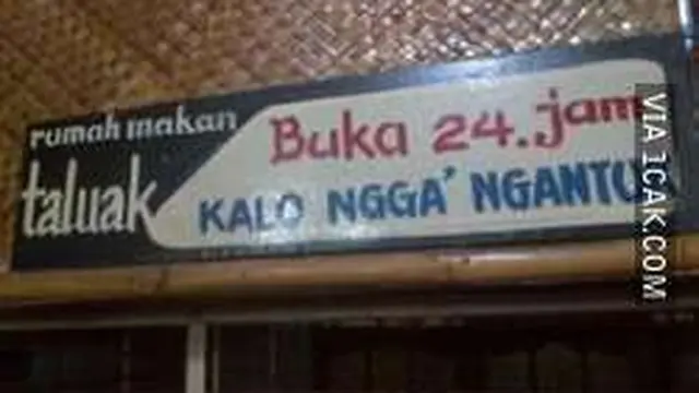 6 Tulisan Toko Buka 24 Jam Ini Bikin Tepuk Jidat