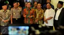 Kepala Badan Intelejen Negara (BIN), Letjen Purn TNI Sutiyoso saat melakukan konferensi pers di kediamannya, Jakarta, Kamis, (23/7/2015). Sutiyoso berharap kasus ini  tidak terjadi lagi di Indonesia. (Liputan6/JohanTallo)