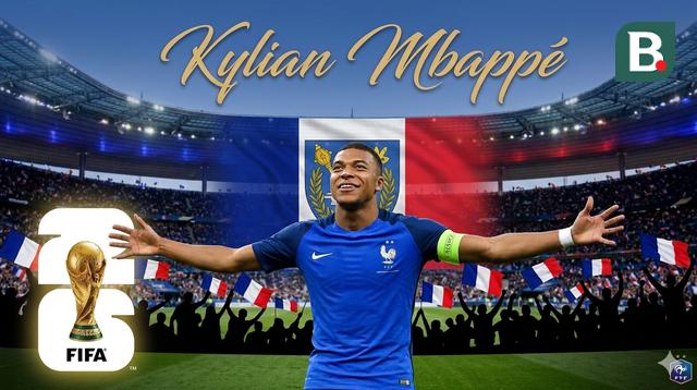 Ilustrasi Kylian Mbappe di Timnas Prancis. (Bola.com/AFP/Gemini)