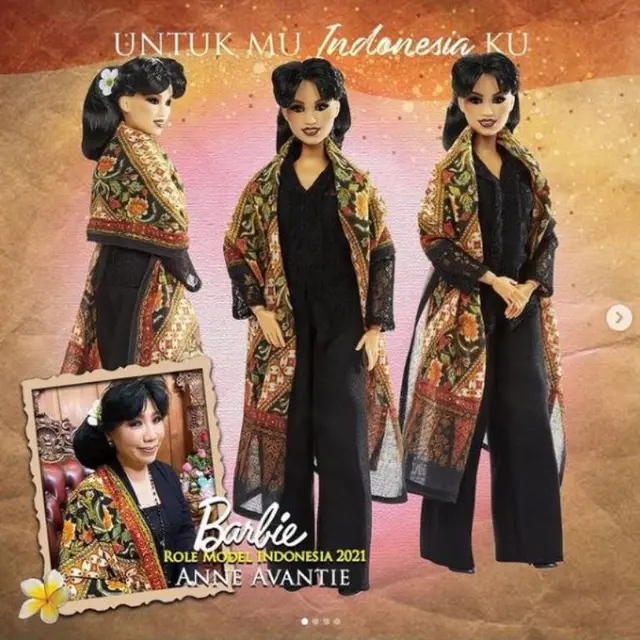 Anne Avantie Jadi Orang Indonesia Pertama yang Dibuatkan Boneka Barbie Edisi Khusus