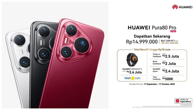 Punya Performa Ultra, HUAWEI Pura 80 Pro Hadir dengan Sensor 1 Inci Terbesar di Industri & Akurasi Warna Terbaik