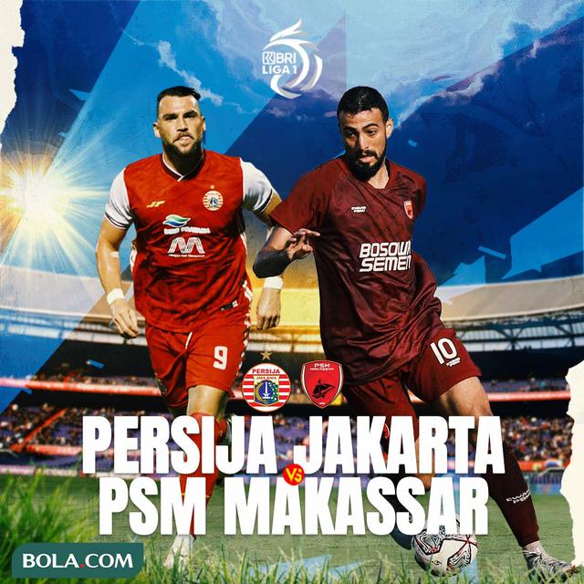 BRI Liga 1 - Duel Antarlini - Persija Jakarta Vs PSM Makassar