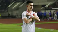 Selebrasi&nbsp;Nguyen Tien Linh, penyerang Timnas Vietnam, saat menjebol gawang Laos di Piala AFF 2024. (Bola.com/Aseanutdfc)