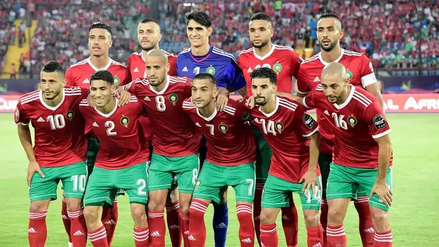 Timnas Maroko. (AFP/Javier Soriani)