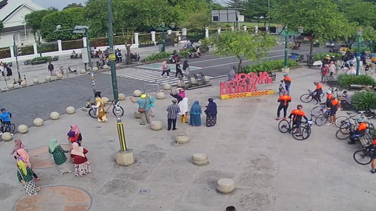 Suasan Titik Nol Kilometer Kota Yogyakarta