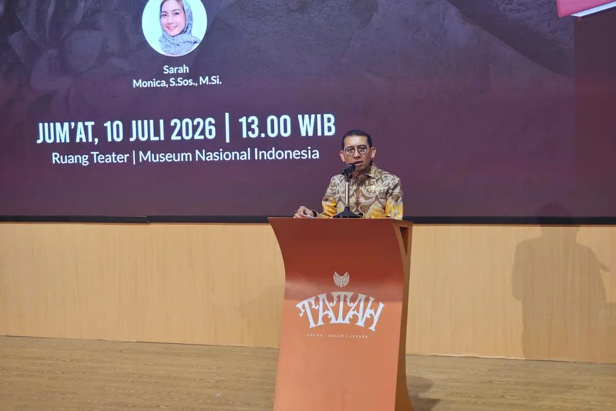 Menteri Kebudayaan Fadli Zon di Ruang Teater Museum Nasional Indonesia, Jakarta, Jumat (10/7) (Istimewa)