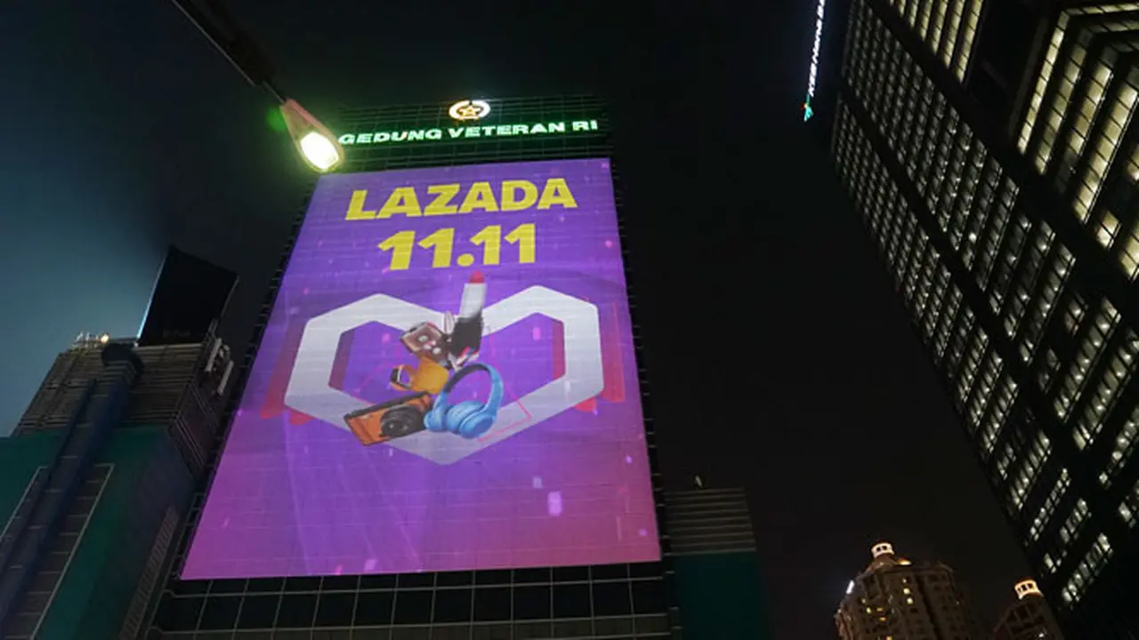 Video Mapping Festival Belanja Lazada 11.11 Jadi Penanda Dibukanya Pesta Diskon Terbesar 24 Jam