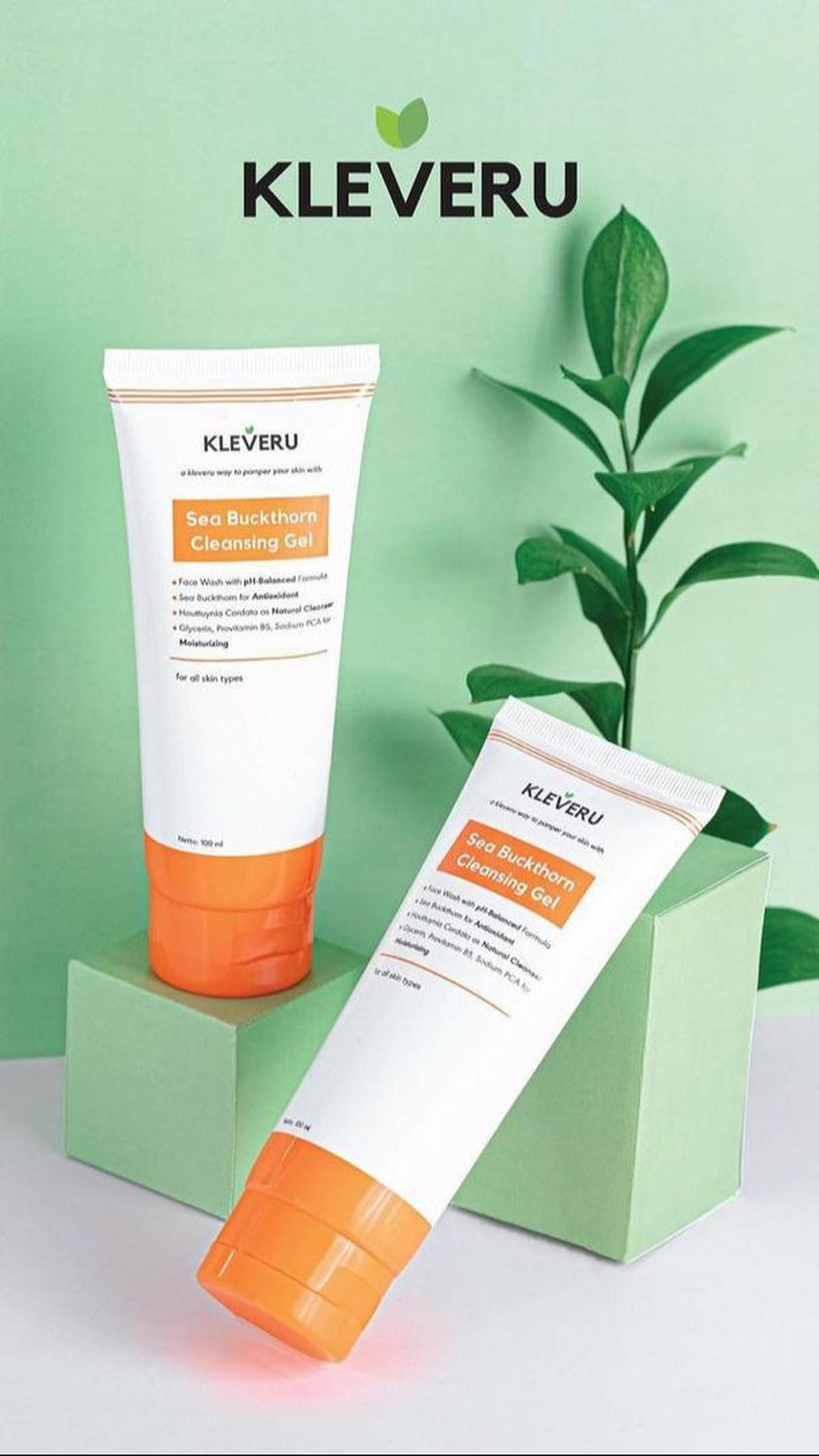 10. Kleveru Sea Buckthorn Cleansing Gel<br>