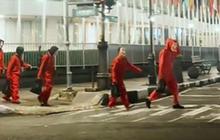 Aksi Para Pemuda Berbagi Makanan saat Sahur Ini Curi Perhatian, Bak Adegan di Serial Money Heist