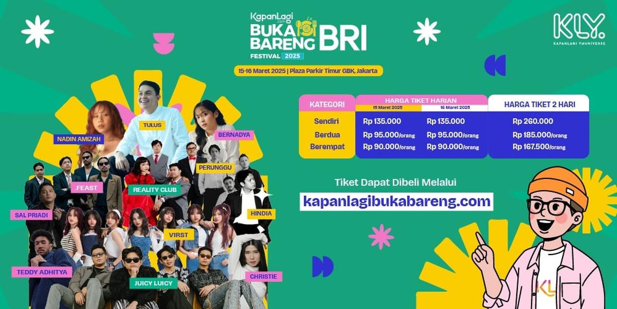 Rundown KapanLagi Buka Bareng BRI Festival 2025, Jangan Sampai Salah Jadwal Buat Nonton Idolamu!