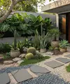 Tanaman Hias untuk Taman Kering di Samping Dapur (AI Generated)