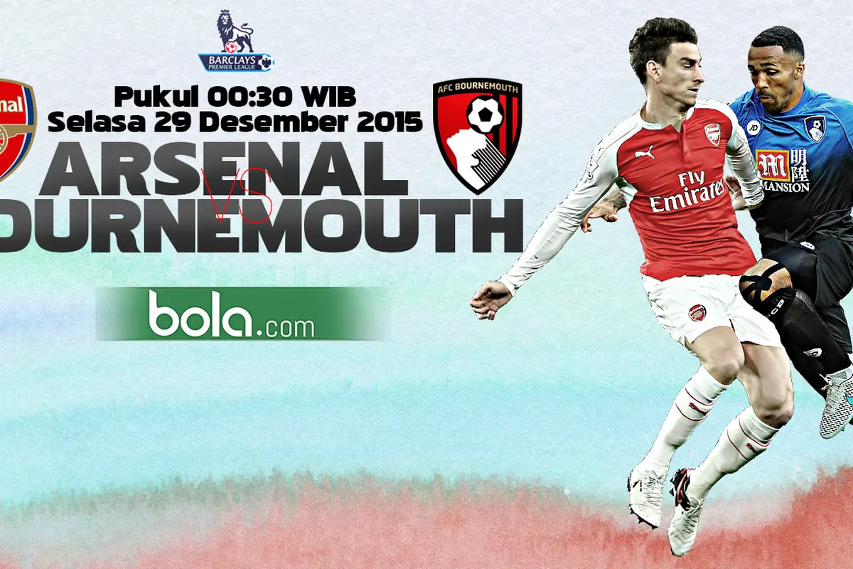 Arsenal vs BourneMouth (Bola.com/Samsul Hadi)