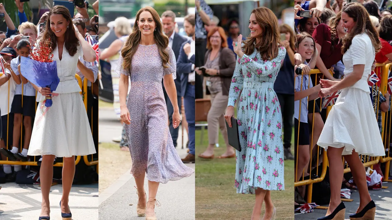Sepatu Wedges Kontroversial Kate Middleton, Alas Kaki Cantik yang Mendominasi Musim Panas 2025