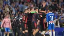 Menumbangkan Espanyol dengan skor 2-0, Barcelona memastikan merengkuh gelar juara LaLiga 2024/2025. (MANAURE QUINTERO/AFP)