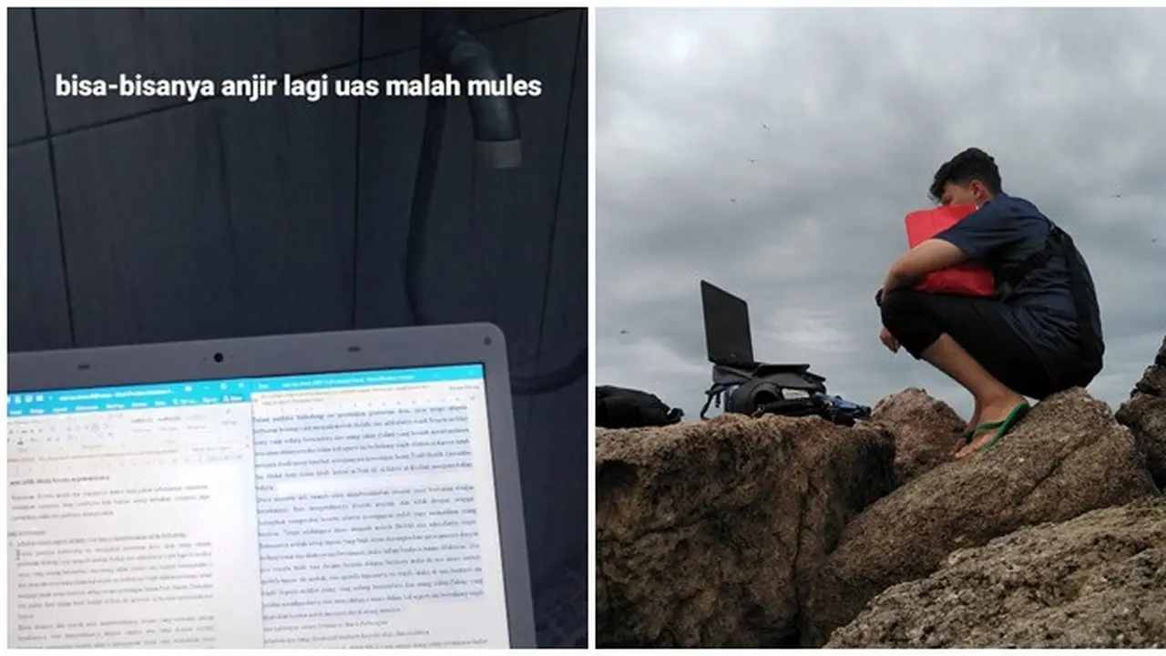 6 Curhatan Orang Kuliah Online di Lokasi Terandom Ini Bikin Tepuk Jidat