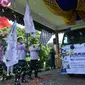 Pengiriman NPK Singkong secara simbolis dilepaskan oleh 
Direktur Utama Pusri, Tri Wahyudi Saleh dan jajarannya, dalam rangka peringatan HUT ke-62 PT Pusri (Dok. Humas PT Pusri Palembang / Nefri Inge)