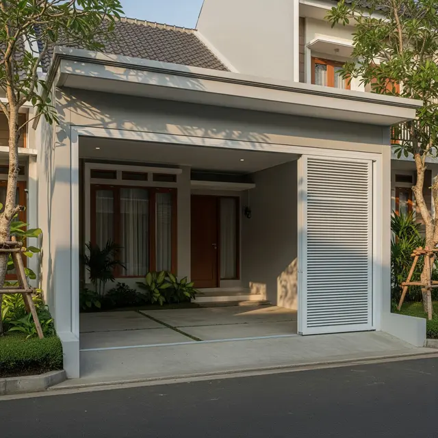 9 Model Carport Tertutup dengan Pintu Geser Otomatis, Solusi Modern Keamanan Rumah