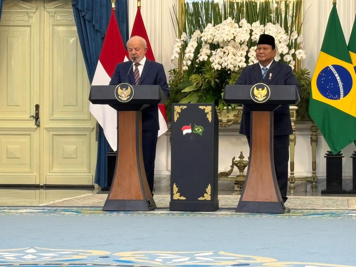 Presiden Prabowo Subianto dan Presiden Brasil Luiz Inácio Lula da SilvaPresiden Prabowo Subianto dan Presiden Brasil Luiz Inácio Lula da Silva