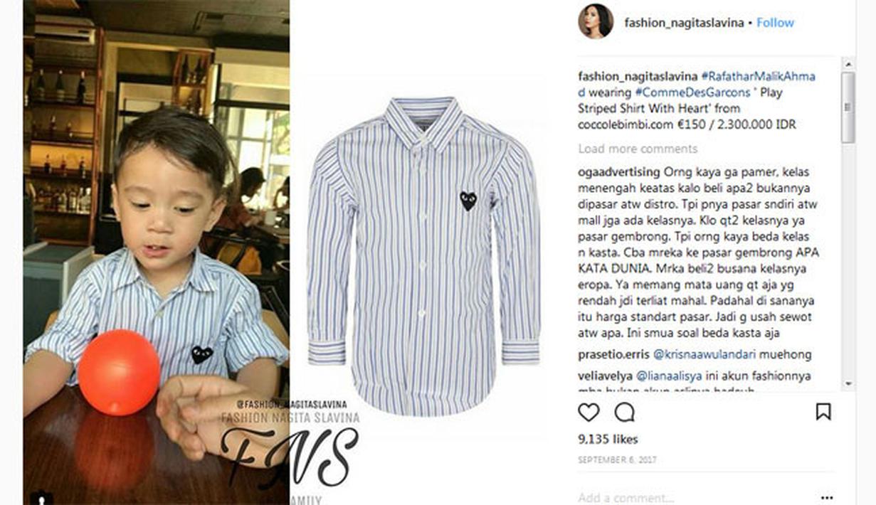 Koleksi Pakaian dan Sepatu Rafathar yang Harganya Selangit 