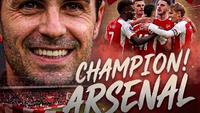 Ilustrasi Arsenal juara Liga Inggris. (Bola.com/AFP/Gemini)